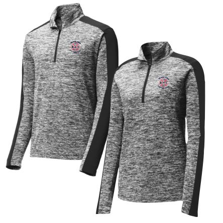 Electric Heather Colorblock 1/4 Zip Pullover