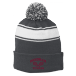 Striped Pom Beanie