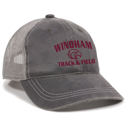 Charcoal/Grey Weathered Trucker Cap