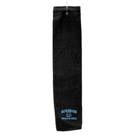 Black Deluxe Golf Towel with Hook