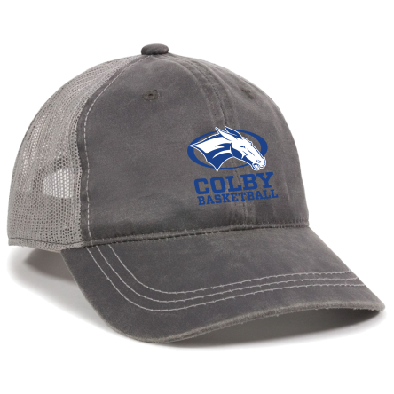 Charcoal/Grey Weathered Trucker Cap