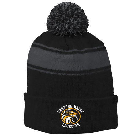Striped Pom Beanie