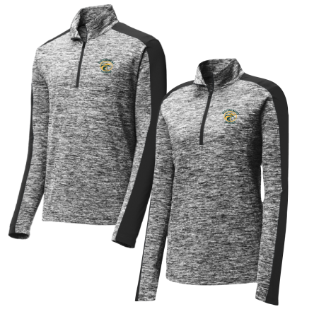 Electric Heather Colorblock 1/4 Zip Pullover