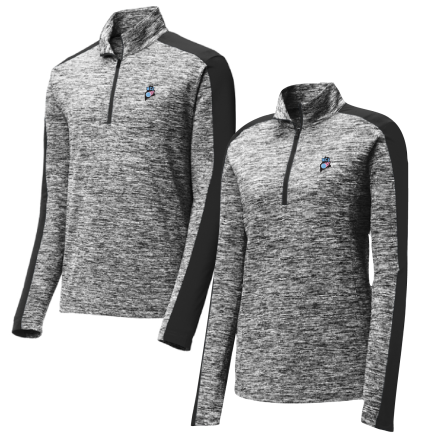 Electric Heather Colorblock 1/4 Zip Pullover