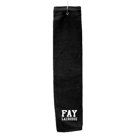 Black Deluxe Golf Towel with Hook