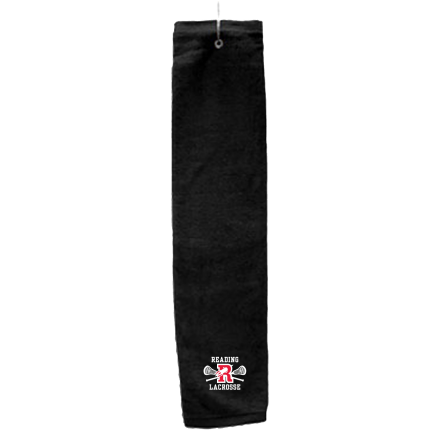 Black Deluxe Golf Towel with Hook