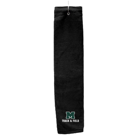 Black Deluxe Golf Towel with Hook
