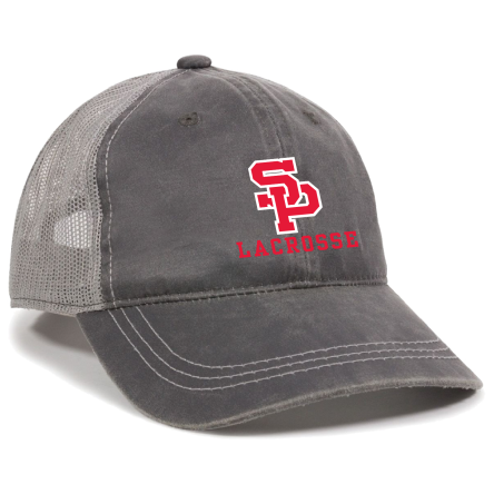 Charcoal/Grey Weathered Trucker Cap