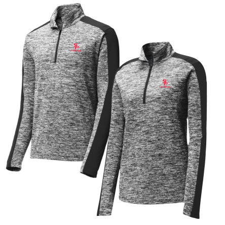 Electric Heather Colorblock 1/4 Zip Pullover