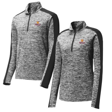 Electric Heather Colorblock 1/4 Zip Pullover