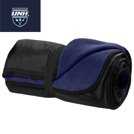 Classic Navy Fleece Travel Blanket