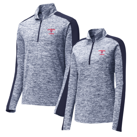 Electric Heather Colorblock 1/4 Zip Pullover