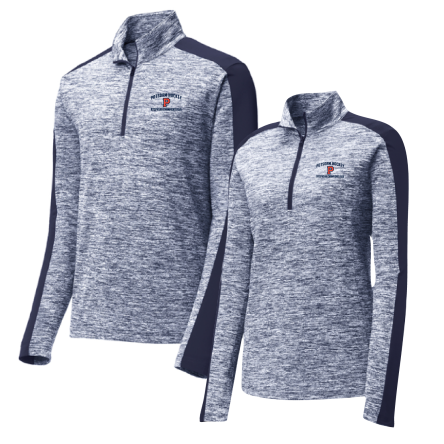 Electric Heather Colorblock 1/4 Zip Pullover