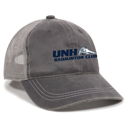 Charcoal/Grey Weathered Trucker Cap