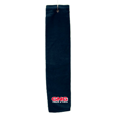Navy Deluxe Golf Towel with Hook