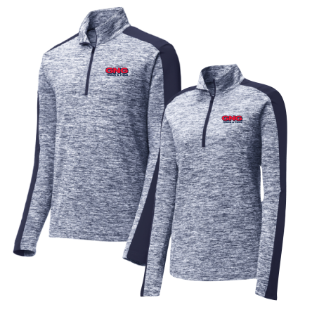 Electric Heather Colorblock 1/4 Zip Pullover