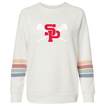 Women's Striped Crewneck Sweatshirt