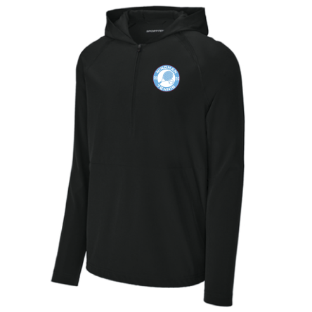 Classic 1/2 Zip Long Sleeve Hooded Jacket