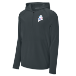 Classic 1/2 Zip Long Sleeve Hooded Jacket