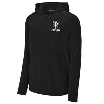 Classic 1/2 Zip Long Sleeve Hooded Jacket