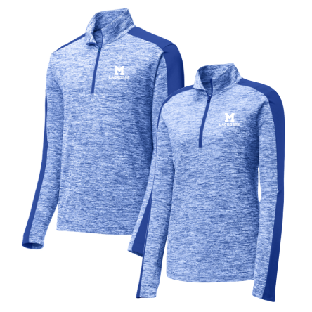 Electric Heather Colorblock 1/4 Zip Pullover