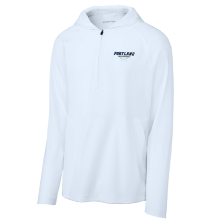 Classic 1/2 Zip Long Sleeve Hooded Jacket