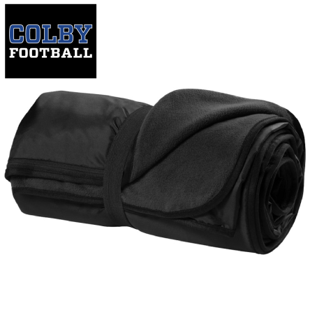 Classic Black Fleece Travel Blanket