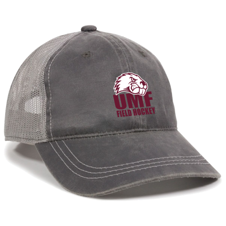 Charcoal/Grey Weathered Trucker Cap