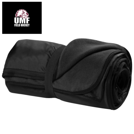 Classic Black Fleece Travel Blanket