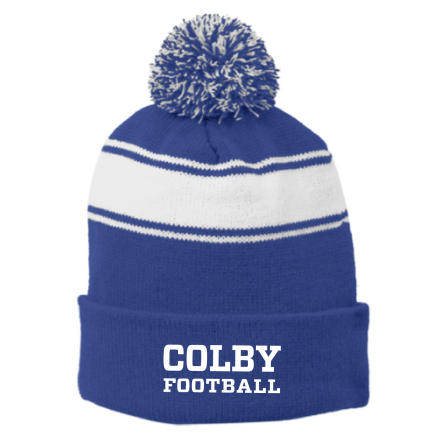 Striped Pom Beanie