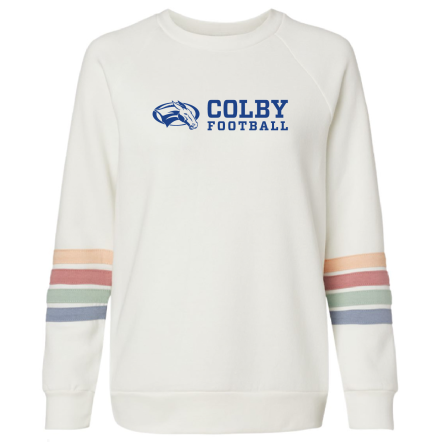 Women's Striped Crewneck Sweatshirt