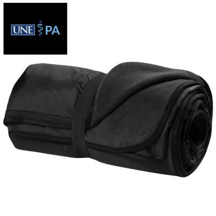 Classic Black Fleece Travel Blanket