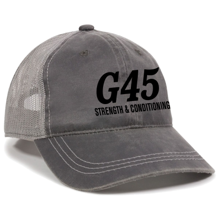 Charcoal/Grey Weathered Trucker Cap