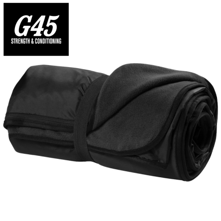 Classic Black Fleece Travel Blanket