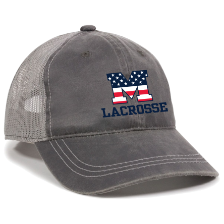 Charcoal/Grey Weathered Trucker Cap