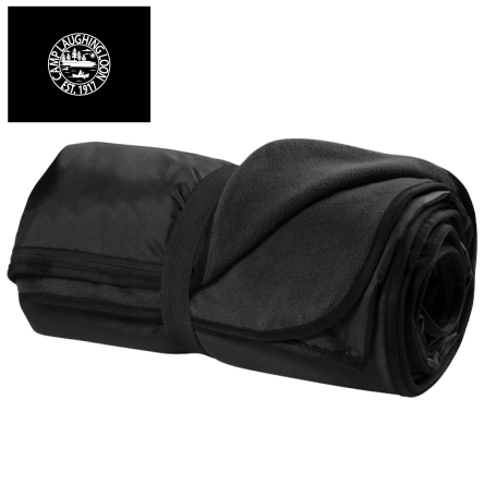 Classic Black Fleece Travel Blanket