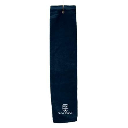 Navy Deluxe Golf Towel with Hook