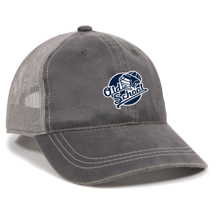 Charcoal/Grey Weathered Trucker Cap