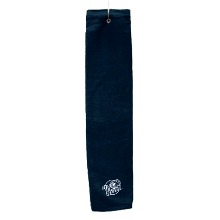 Navy Deluxe Golf Towel with Hook