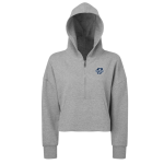 Women’s Cropped 1/2 Zip Hooded Sweatshirt