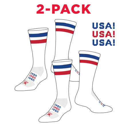 Atlantic Sportswear "USA Crew Socks
