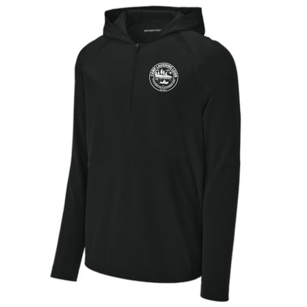 Classic 1/2 Zip Long Sleeve Hooded Jacket