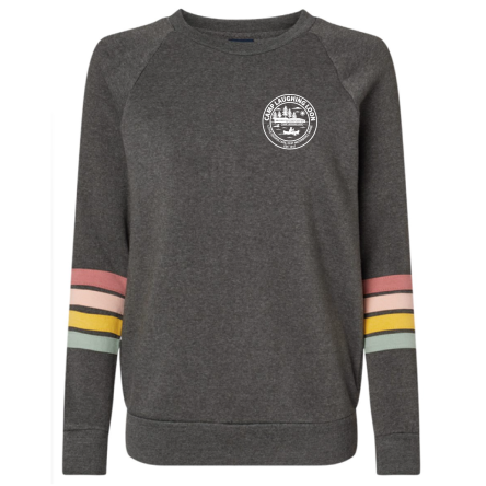 Women's Striped Crewneck Sweatshirt