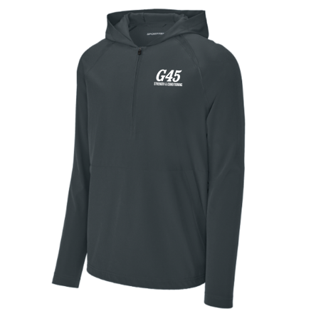 Classic 1/2 Zip Long Sleeve Hooded Jacket