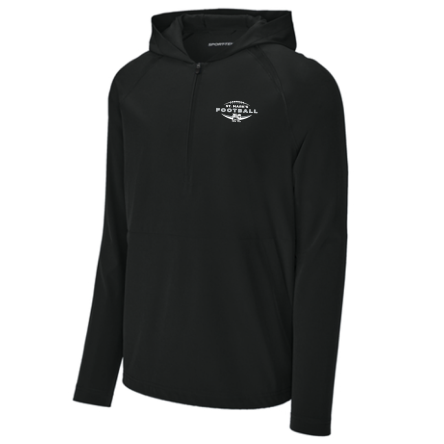 Classic 1/2 Zip Long Sleeve Hooded Jacket