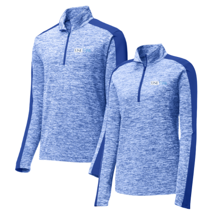 Electric Heather Colorblock 1/4 Zip Pullover