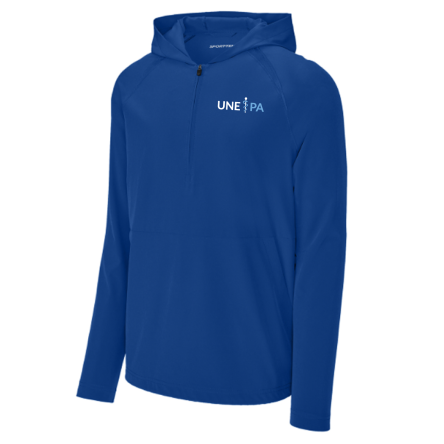 Classic 1/2 Zip Long Sleeve Hooded Jacket