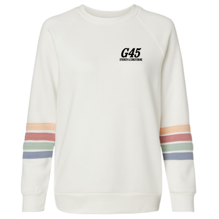 Women's Striped Crewneck Sweatshirt