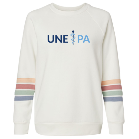 Women's Striped Crewneck Sweatshirt