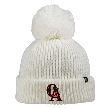 Ivory Pom Beanie